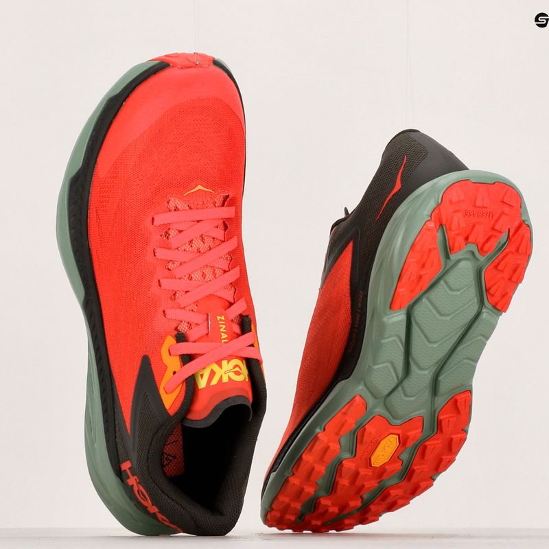 Vyriški bėgimo bateliai HOKA Zinal fiesta/black olive 13