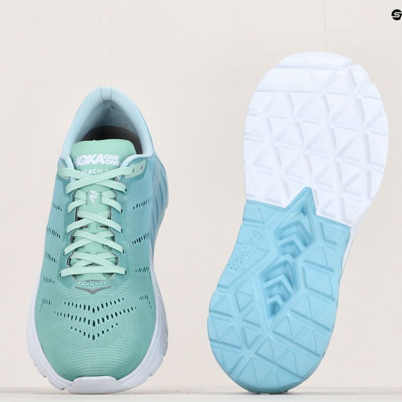 Moteriški bėgimo bateliai HOKA Mach 2 aquamarine/lichen 11