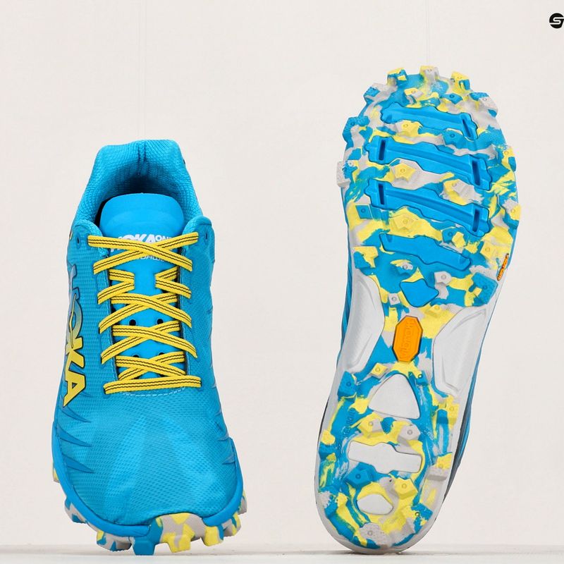 Vyriški bėgimo bateliai HOKA Evo Jawz cyan/citrus 13