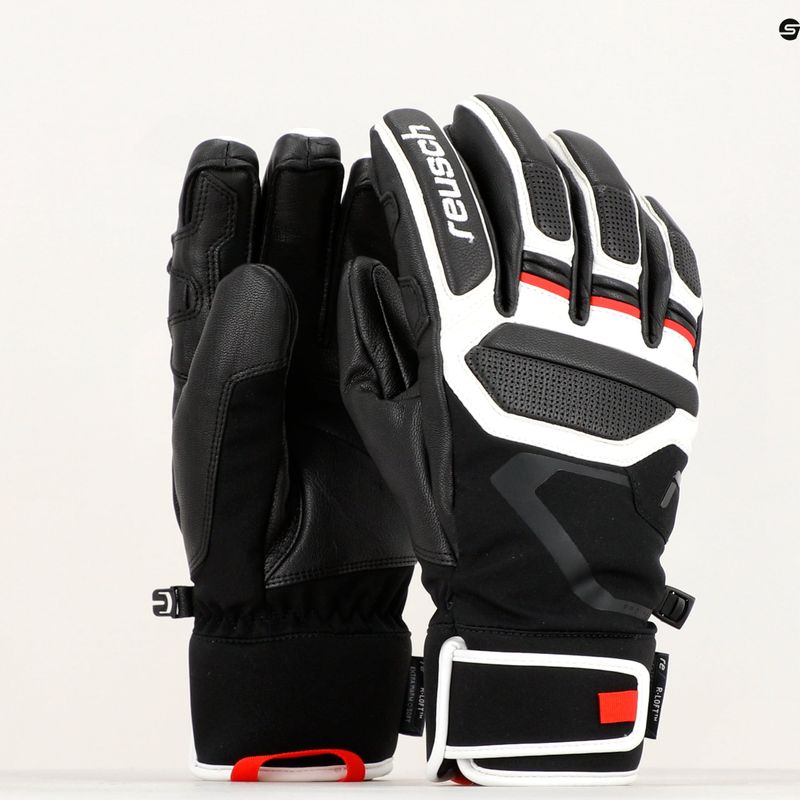 Reusch Pro Rc slidinėjimo pirštinės juodai baltos 62/01/110 11