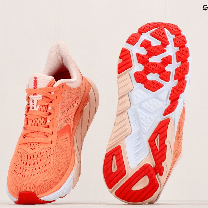 Moteriški bėgimo bateliai HOKA Arahi 5 cantaloupe/silver peony 11