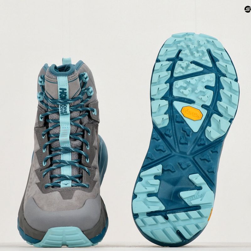 Moteriški trekingo batai HOKA Kaha GTX frost gray/aqua haze 11