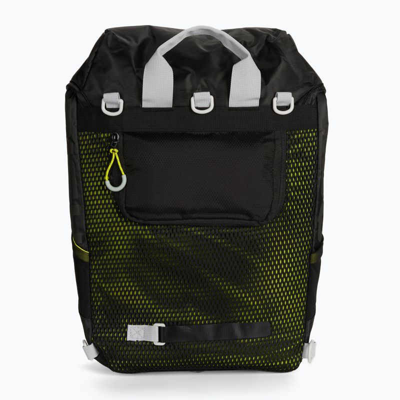 Basil Miles Daypack 17 l black/lime dviračių krepšys 5