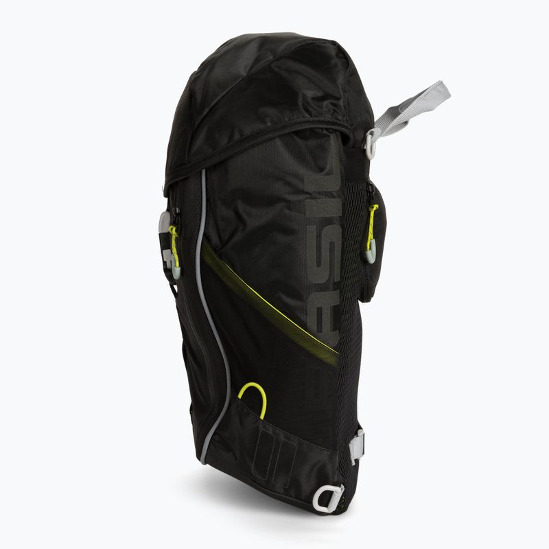 Basil Miles Daypack 17 l black/lime dviračių krepšys 6