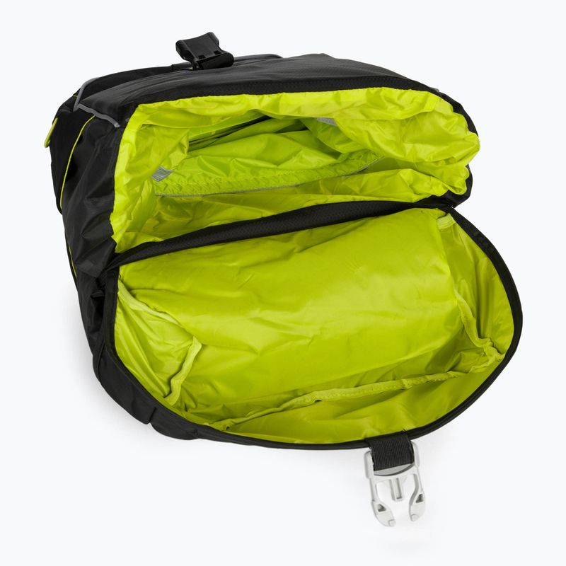 Basil Miles Daypack 17 l black/lime dviračių krepšys 8