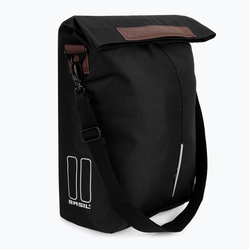 Krepšys dviračiui Basil Bloom City Shopper 16 l juodas 2