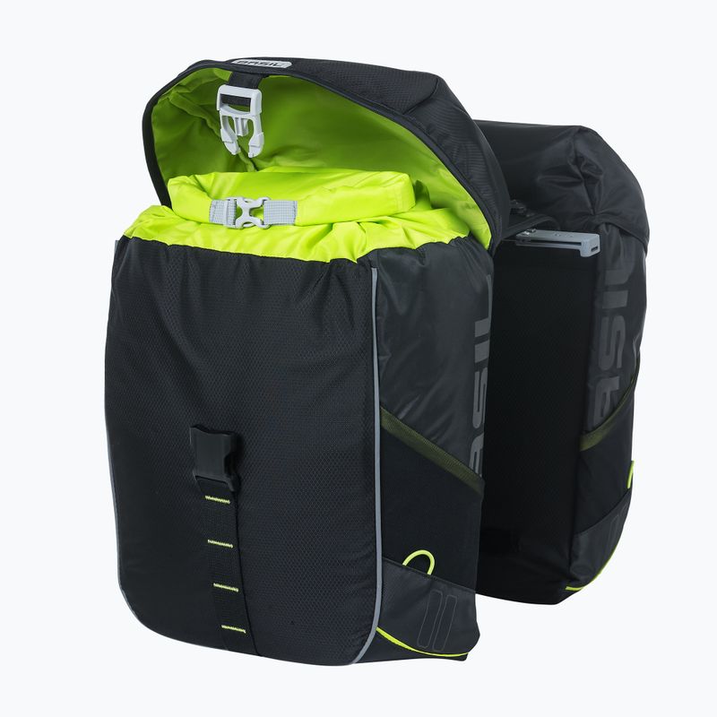 Dviračio krepšiai Basil Miles Double Bag 32 l black/lime 2