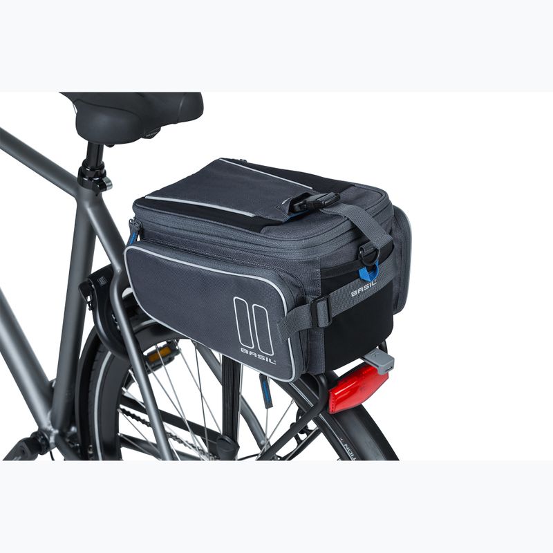 Dviračio bagažinės krepšys Basil Sport Design Trunkbag MIK 15 l graphite 9