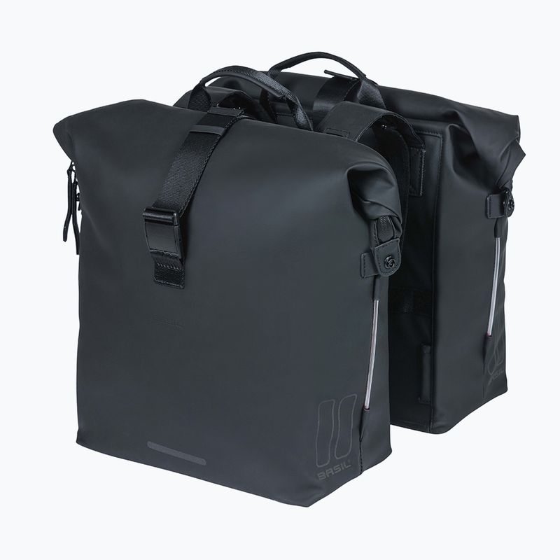 Dviračio krepšys Basil Soho Nordlicht Double Bag 41 l black 2