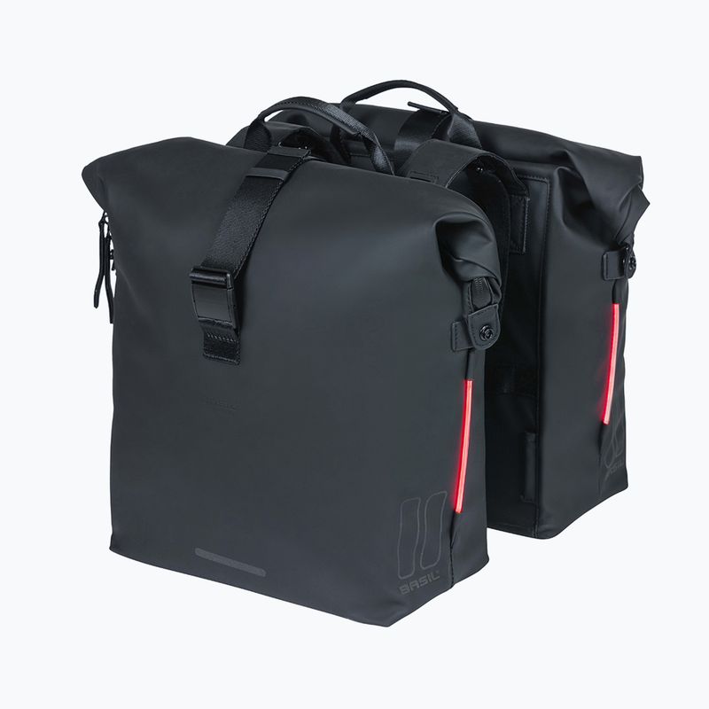 Dviračio krepšys Basil Soho Nordlicht Double Bag 41 l black 3