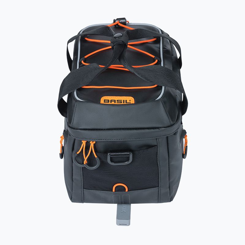 Dviračio bagažinės krepšys Basil Miles Tarpaulin MIK 7 l black/orange 3
