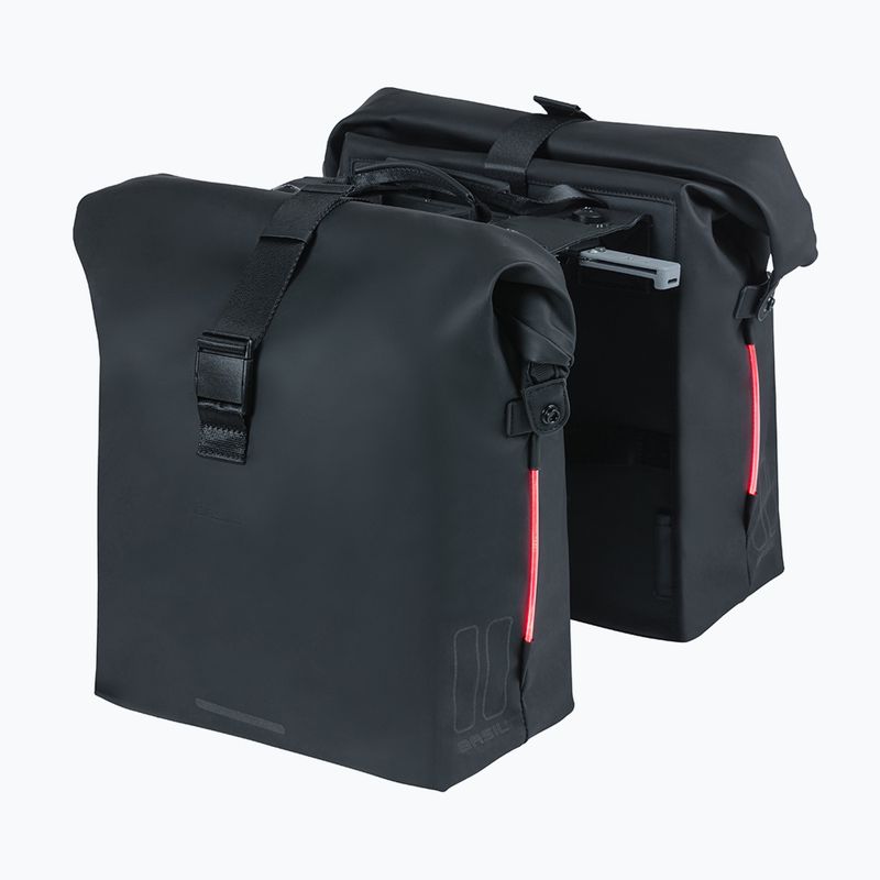 Dviračio krepšys Basil Soho Nordlicht Double Bag MIK 41 l black 3