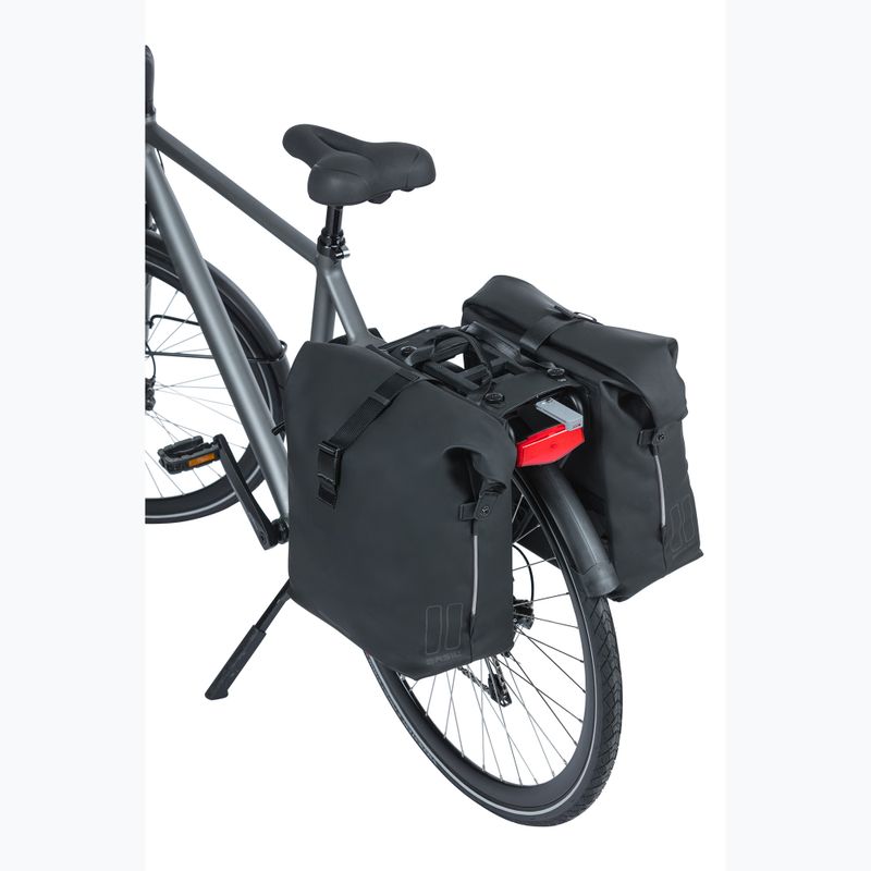 Dviračio krepšys Basil Soho Nordlicht Double Bag MIK 41 l black 7