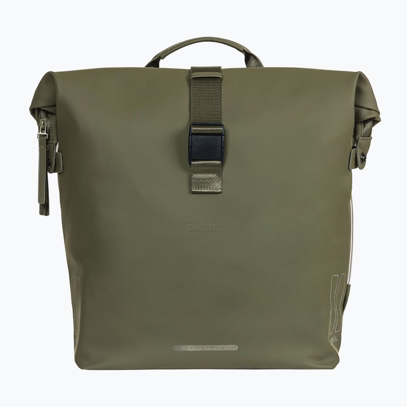 Dviračio krepšys Basil Soho Nordlicht Double Bag MIK 41 l moss green