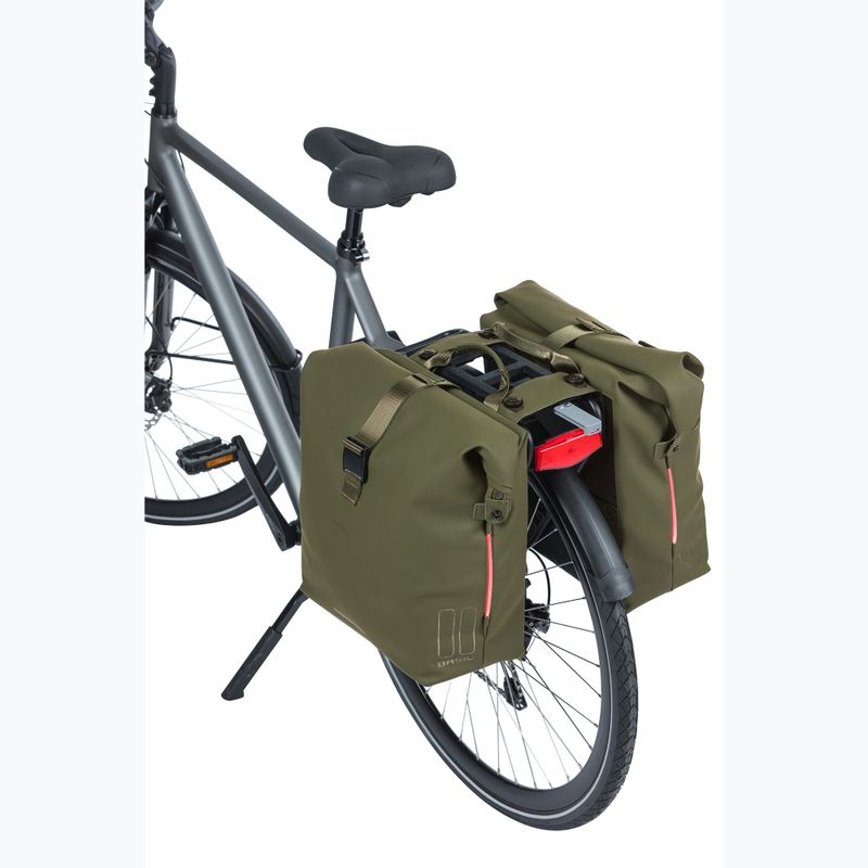 Dviračio krepšys Basil Soho Nordlicht Double Bag MIK 41 l moss green 8