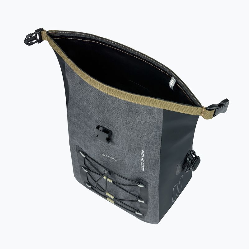Dviračio krepšys Basil Navigator Storm Hook On 12-15 l grey/black 5