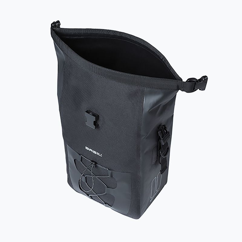 Dviračio krepšys Basil Navigator Waterproof Single Bag MIK Hooks 15 l black 4