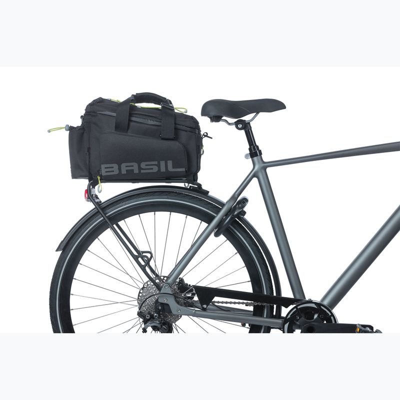 Dviračio bagažinės krepšys Basil Miles Trunk XL Pro 36 l black/lime 9