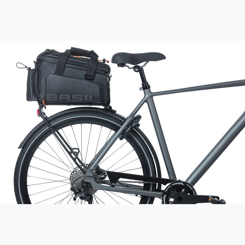 Dviračio bagažinės krepšys Basil Miles Tarpaulin XL Pro 9-36 l black/orange 9