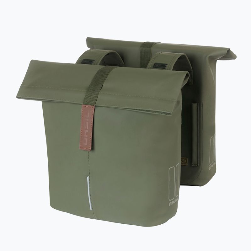 Dviračio krepšys Basil City Double Vegan Leather 32 l green 2