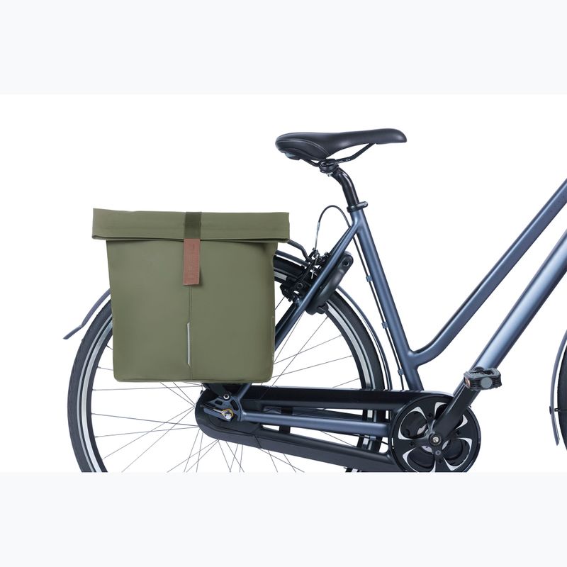 Dviračio krepšys Basil City Double Vegan Leather 32 l green 7