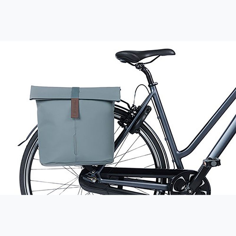 Dviračio krepšys Basil City Double Bag MIK 32 l graphite/brown 7