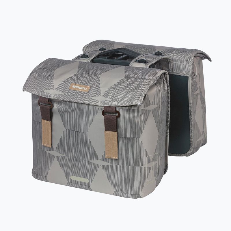 Dviračio krepšys Basil Elegance Double Bag MIK 40-49 l chateau taupe 2