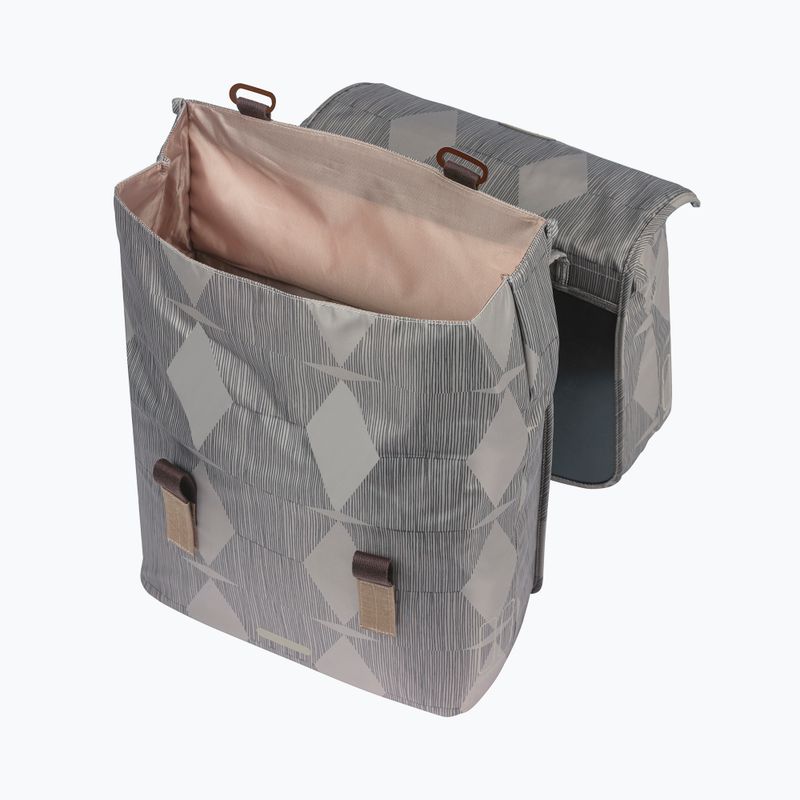 Dviračio krepšys Basil Elegance Double Bag MIK 40-49 l chateau taupe 3