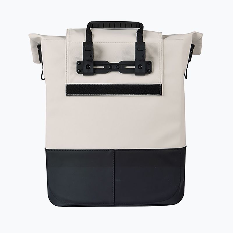 Dviračio krepšys Basil Cove Shopper MIK Hooks 16 l off white/black 3