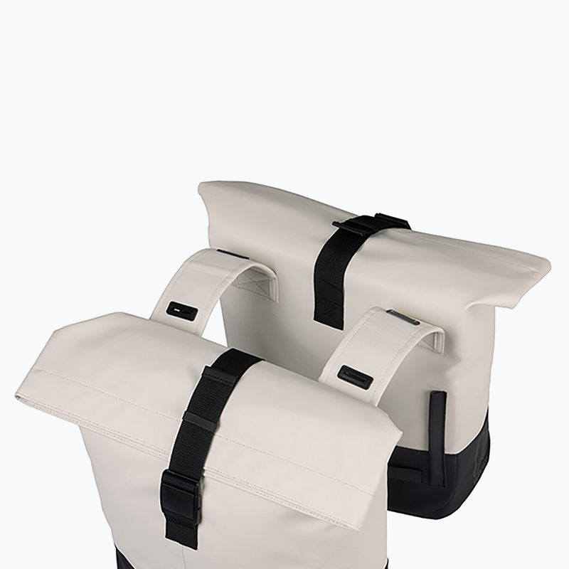 Dviračio krepšys Basil Cove Double Pannier Bag 32 l off white/black 3
