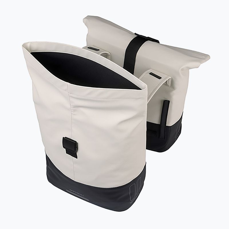 Dviračio krepšys Basil Cove Double Pannier Bag 32 l off white/black 5