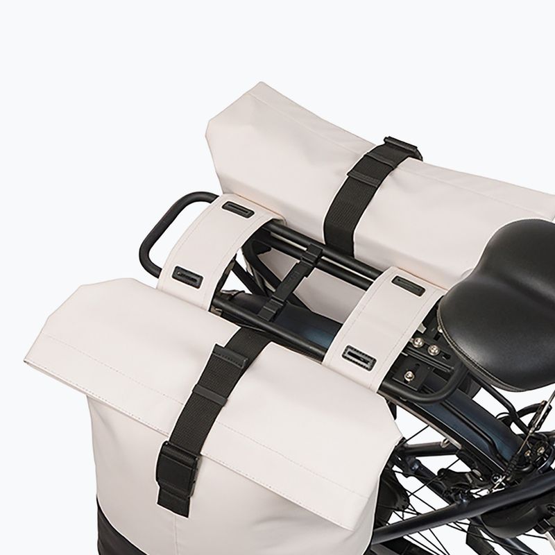 Dviračio krepšys Basil Cove Double Pannier Bag 32 l off white/black 7