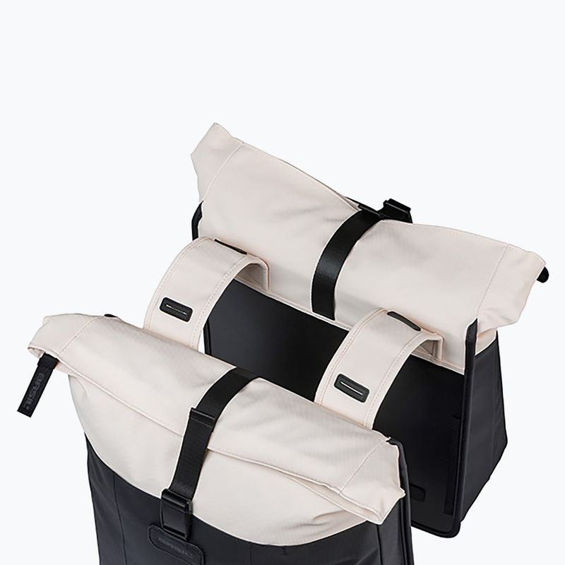Dviračio krepšys Basil Vive Double Pannier Bag 35 l off white/black 4