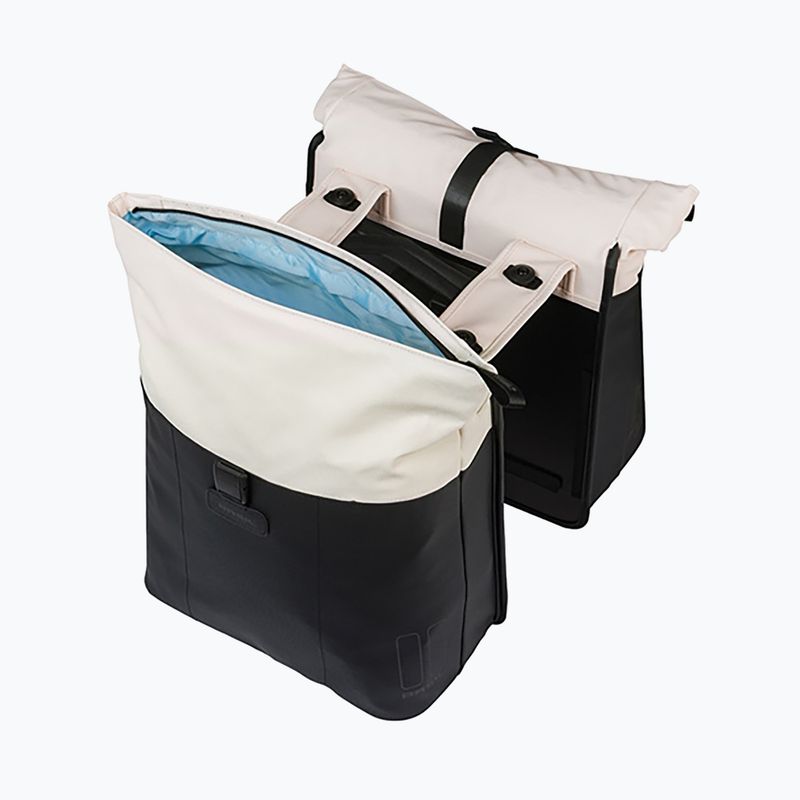Dviračio krepšys Basil Vive Double Pannier Bag MIK 35 l off white/black 4