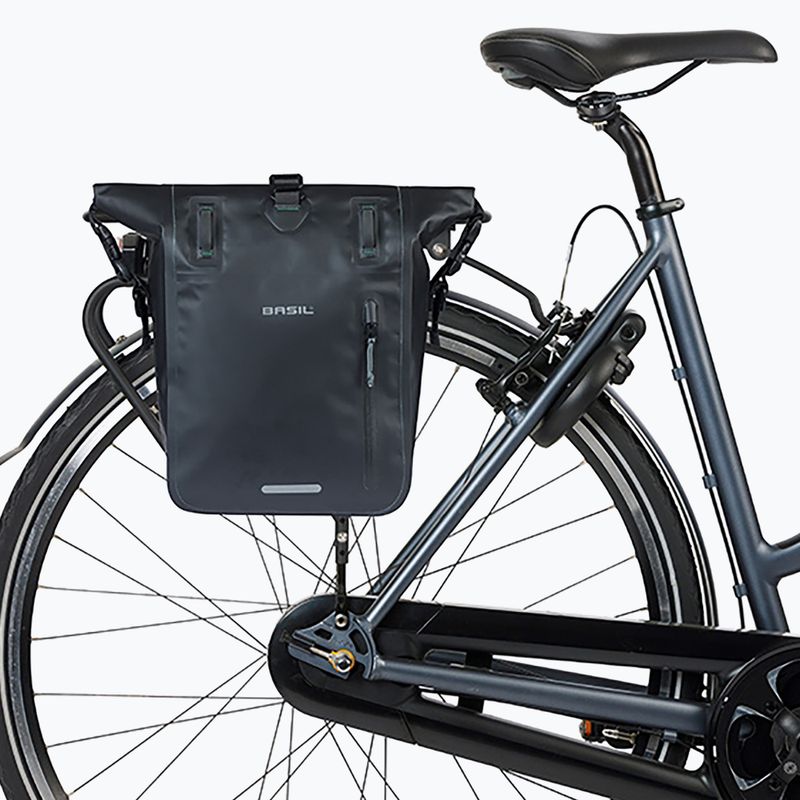 Dviračio krepšys Basil Rivo M Single Bag MIK Hooks 12-15 l black 5