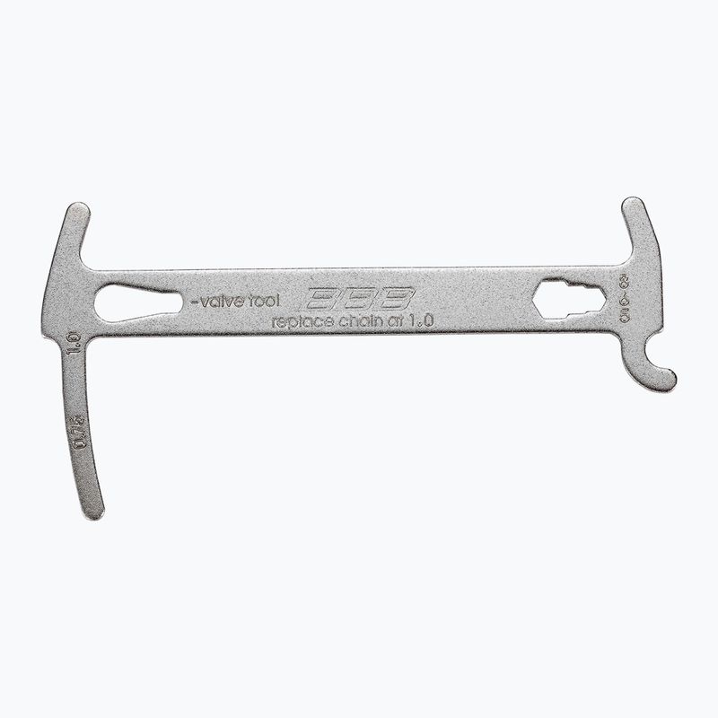 Grandinės matuoklis BBB Cycling Chainchecker With Chain Hook silver 2