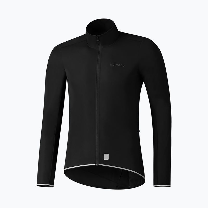 Vyriška dviratininko striukė Shimano Evolve Wind Jersey Apšiltinta dviratininko striukė juoda PCWJAPWUE11ML0104