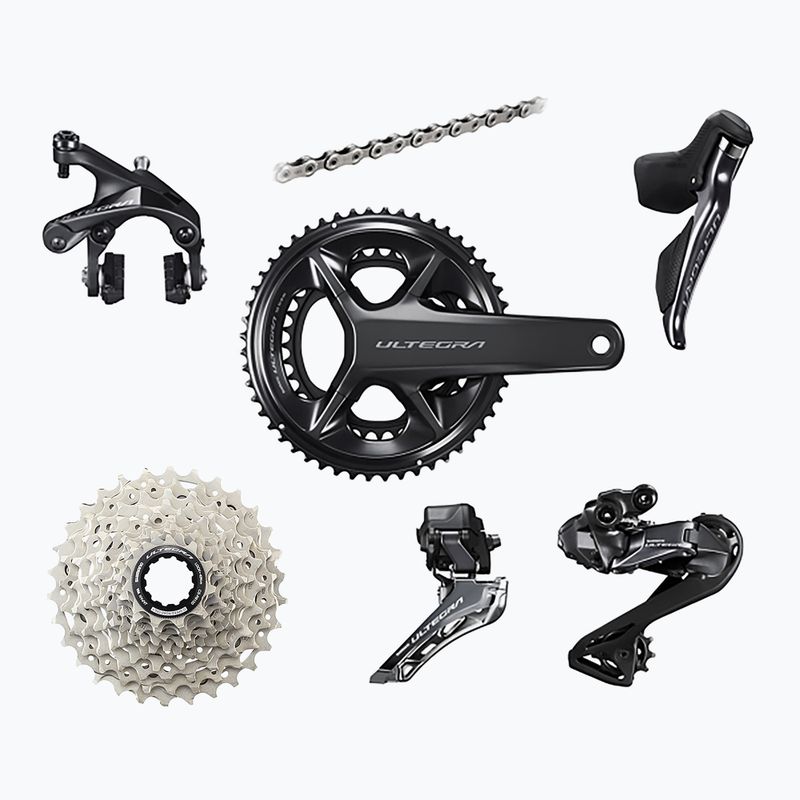 Detalių rinkinys Shimano R8100 Ultegra Di2 ratlankių stabdžiai 170mm/52x36T/11-30