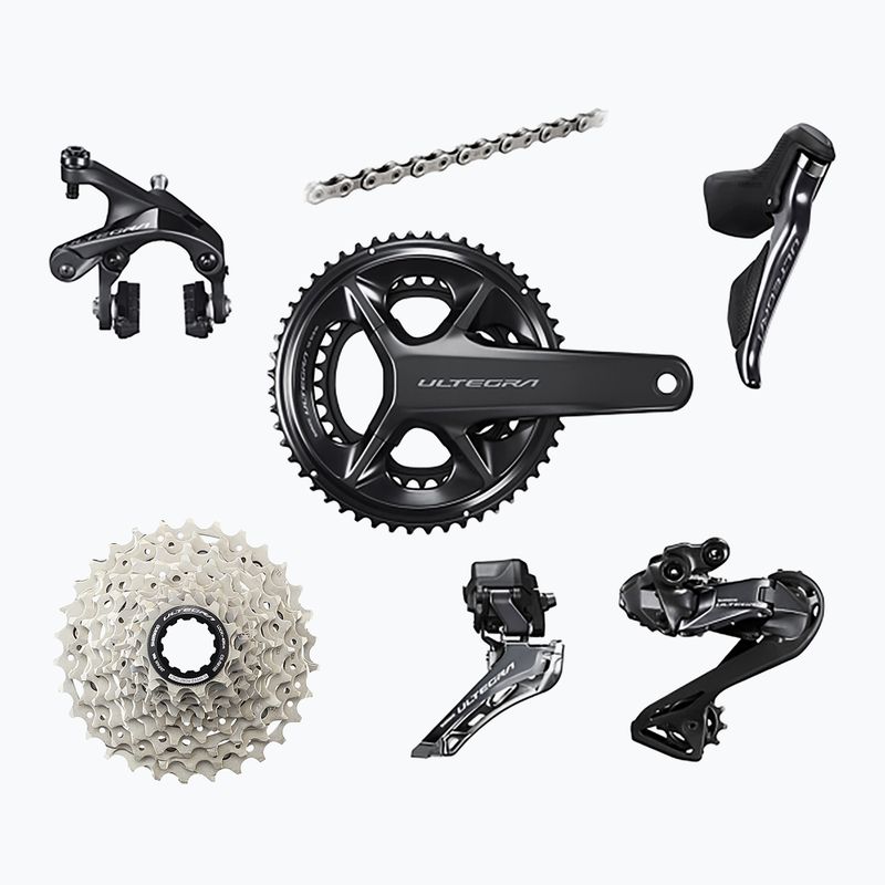 Detalių rinkinys Shimano R8100 Ultegra Di2 DM ratlankių stabdžiai 172.5mm/52x36T/11-34