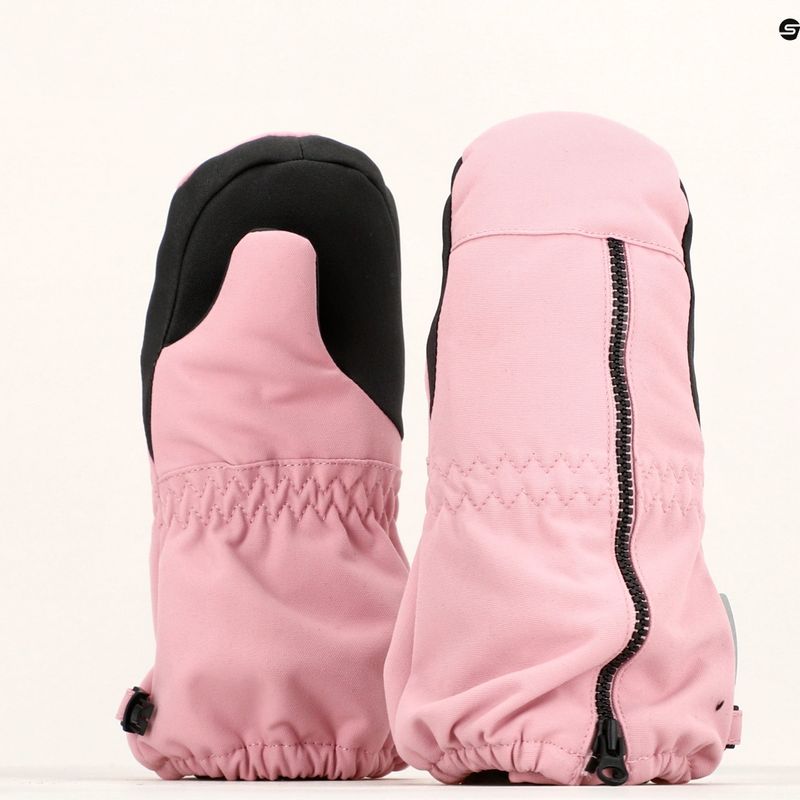 Vaikiškos slidinėjimo pirštinės Reima Tepas Mittens grey pink 12