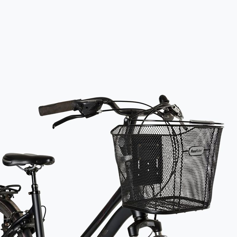 Priekinis dviračio krepšys FastRider Beemster Bike Basket Fast Lock 15 l black 3