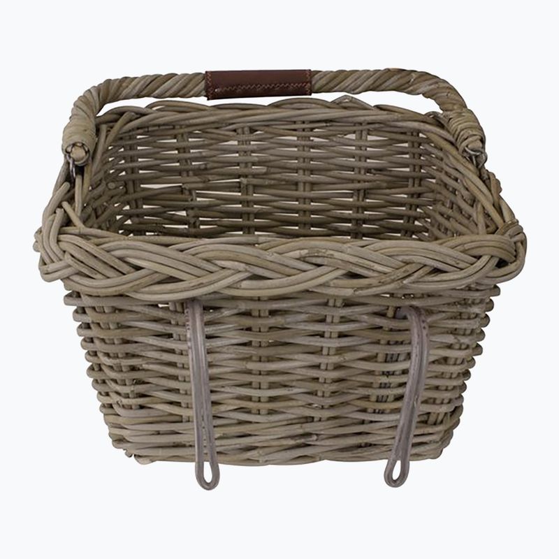 Priekinis dviračio krepšys FastRider Elif Rattan Bike Basket 16 l naturel 3