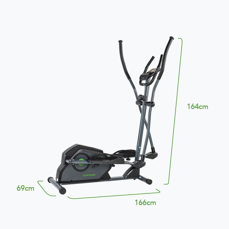 Elipsinis treniruoklis Tunturi Crosstrainer Cardio Fit C30 black 9