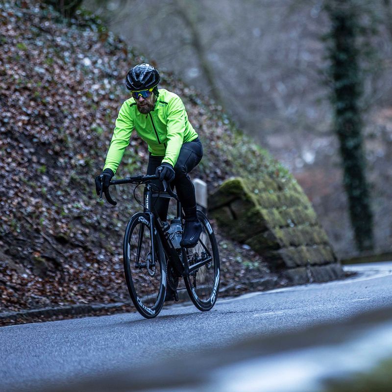 Vyriška dviračių striukė Rogelli Pesaro 2.0 fluorescent yellow/black 8