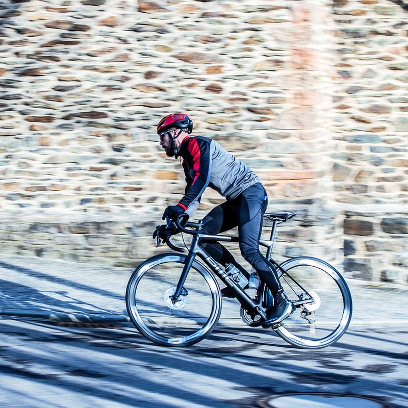 Vyriškos dviračių kelnės Rogelli Artico Bib Tight black 6