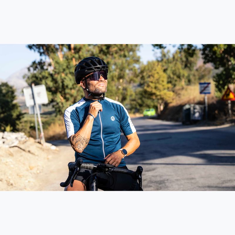 Vyriški dviračių marškinėliai Rogelli Explore blue/white 6