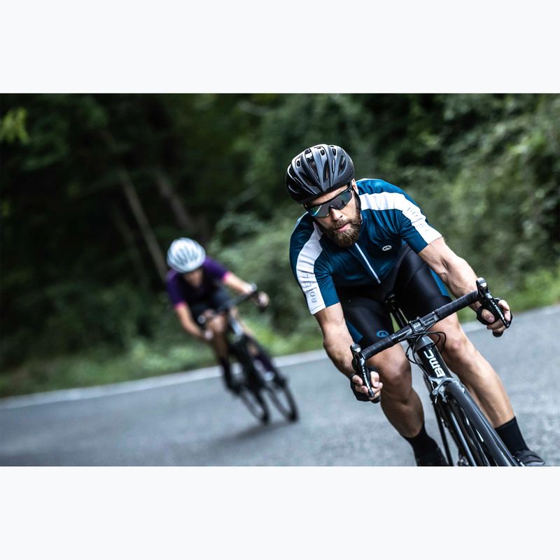 Vyriški dviračių marškinėliai Rogelli Explore blue/white 9