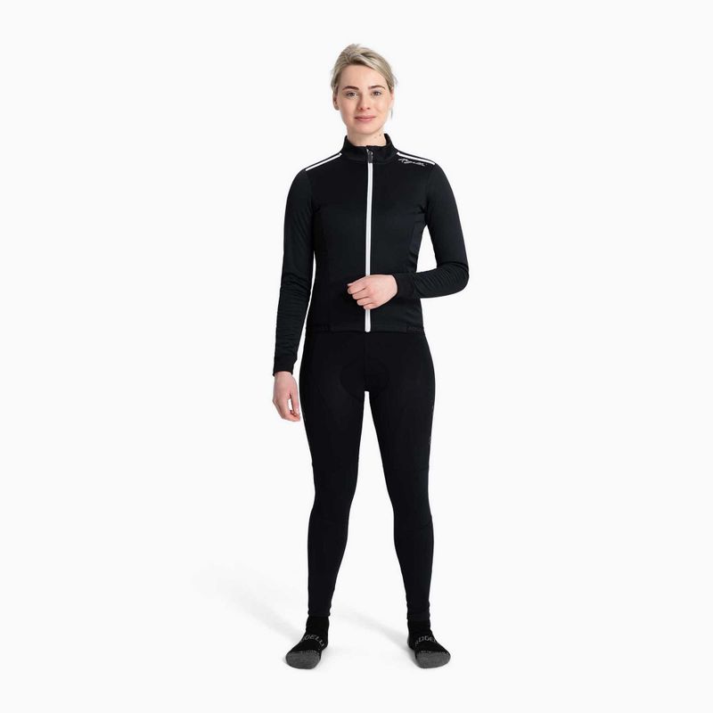 Moteriška dviračių striukė Rogelli Pesara Winter W black/white 2