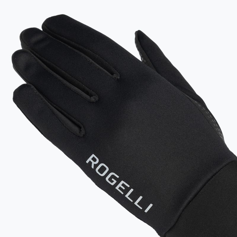 Moteriškos dviračių pirštinės Rogelli Laval Mid Season LW Windproof black 4