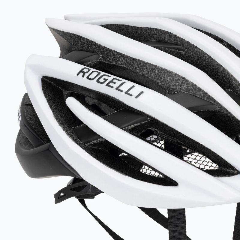 Rogelli Tecta baltos/juodos spalvos dviratininko šalmas 8